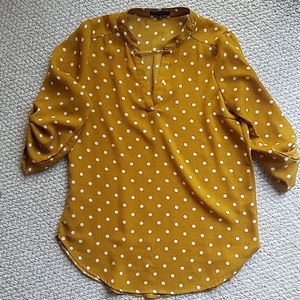 Staccato 3/4 sleeve polka dot top